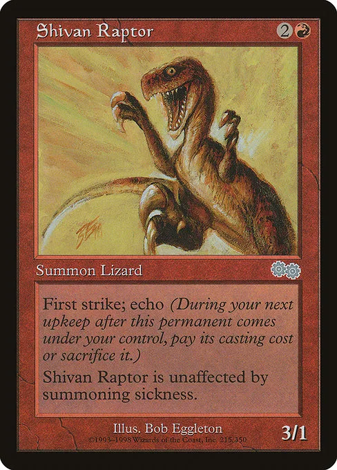 Shivan Raptor · Urza's Saga 215/357