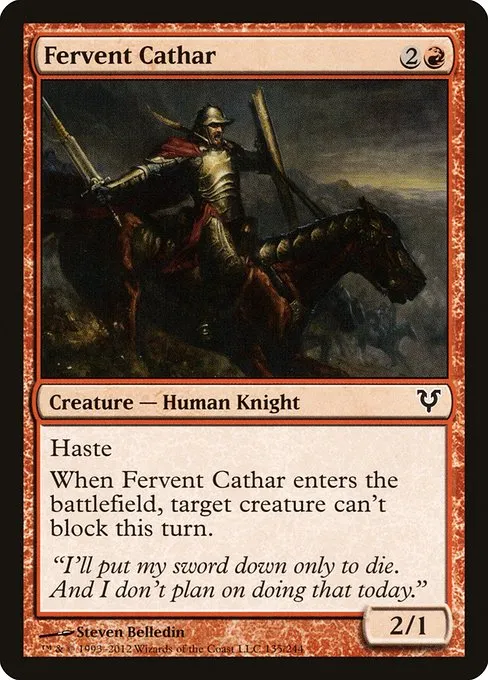 Fervent Cathar · Avacyn Restored 135/244
