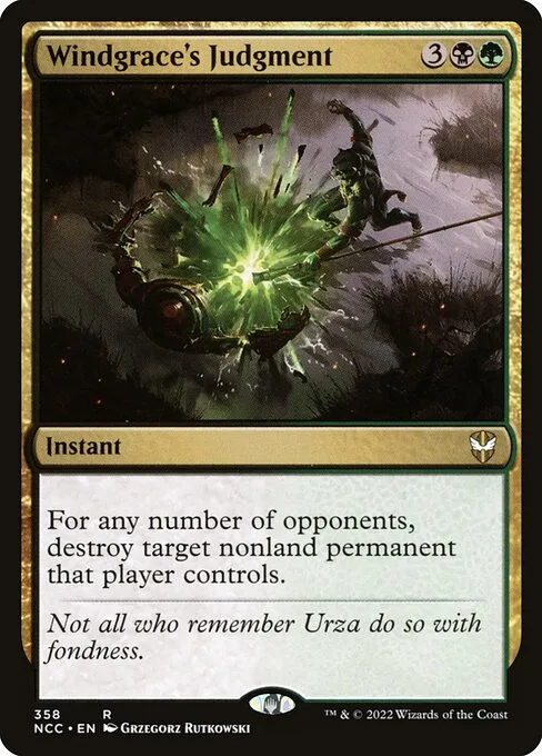 Windgrace's Judgment · New Capenna Commander 358/447