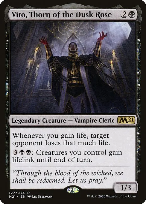 Vito, Thorn of the Dusk Rose · Core Set 2021 127/397