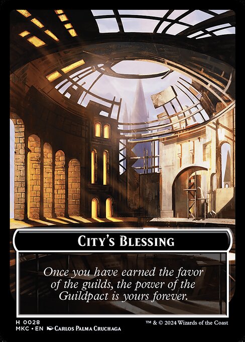 City's Blessing · Murders at Karlov Manor Commander Tokens 28/31