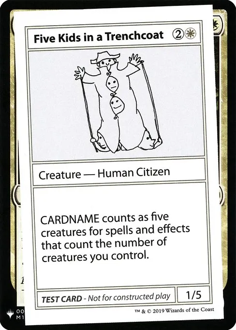 Five Kids in a Trenchcoat · Mystery Booster Playtest Cards 2019 5/121