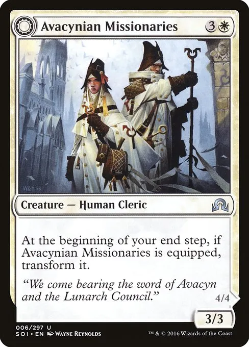 Avacynian Missionaries // Lunarch Inquisitors · Shadows over Innistrad 6/302