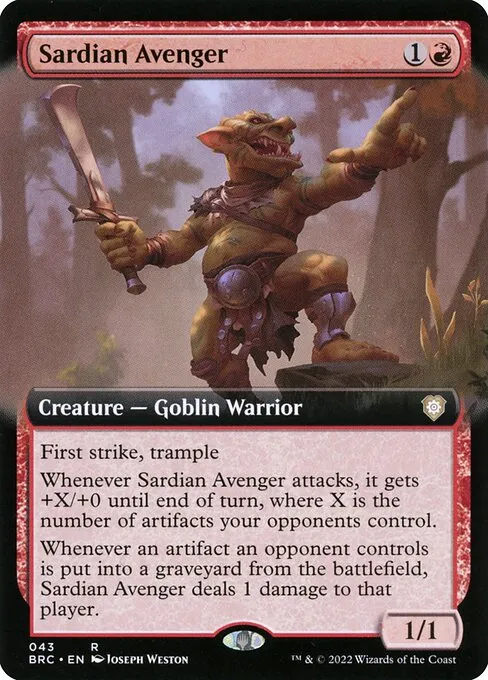 Sardian Avenger · The Brothers' War Commander 43/209