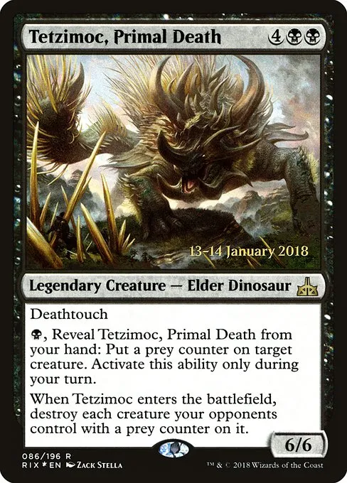 Tetzimoc, Primal Death · Rivals of Ixalan Promos 86s/98