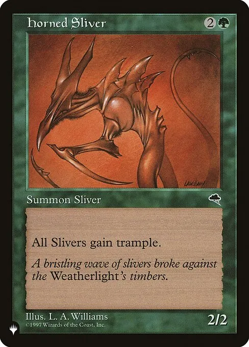 Horned Sliver · The List TMP-234/5050