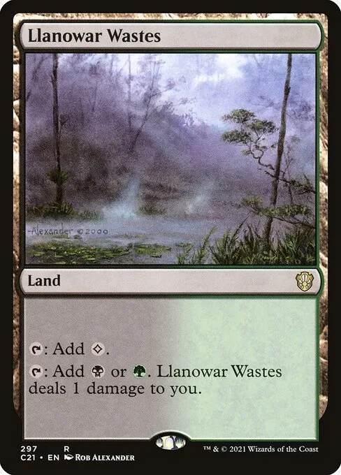 Llanowar Wastes · Commander 2021 297/409