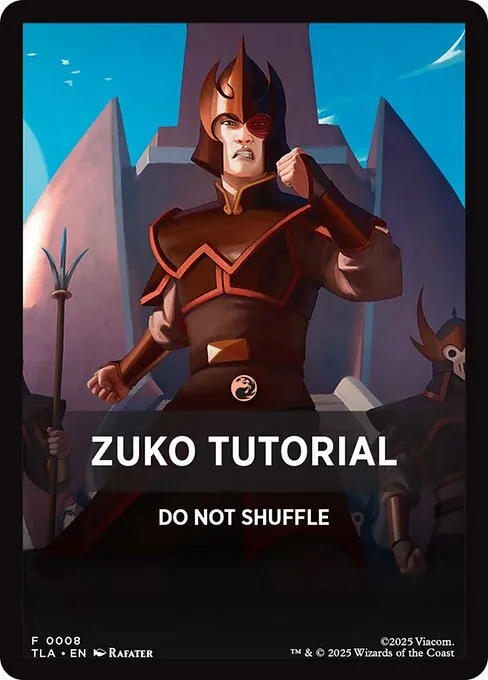 Zuko Tutorial · Avatar: The Last Airbender Beginner Box Front Cards 8/10