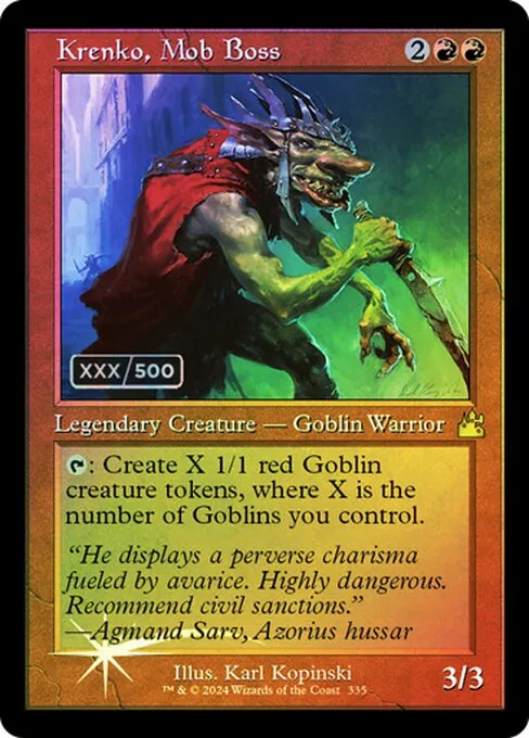 Krenko, Mob Boss · Ravnica Remastered 335z/531