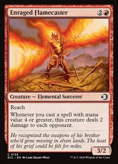 Enraged Flamecaster · Lorwyn Eclipsed 135/408