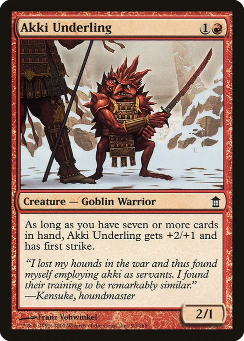 Akki Underling · Saviors of Kamigawa 93/165