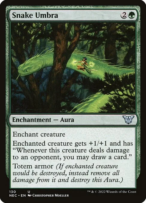 Snake Umbra · Neon Dynasty Commander 130/179