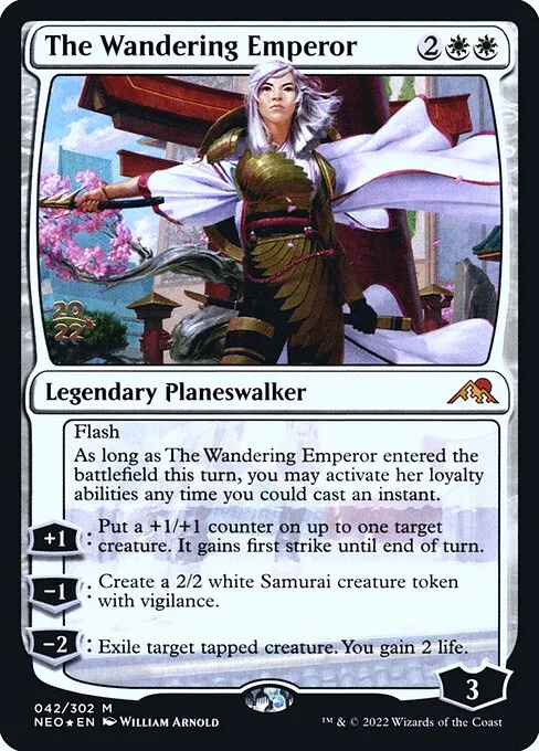 The Wandering Emperor · Kamigawa: Neon Dynasty Promos 42s/148