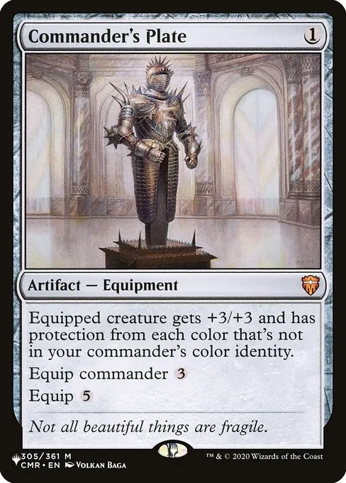 Commander's Plate · The List CMR-305/5050