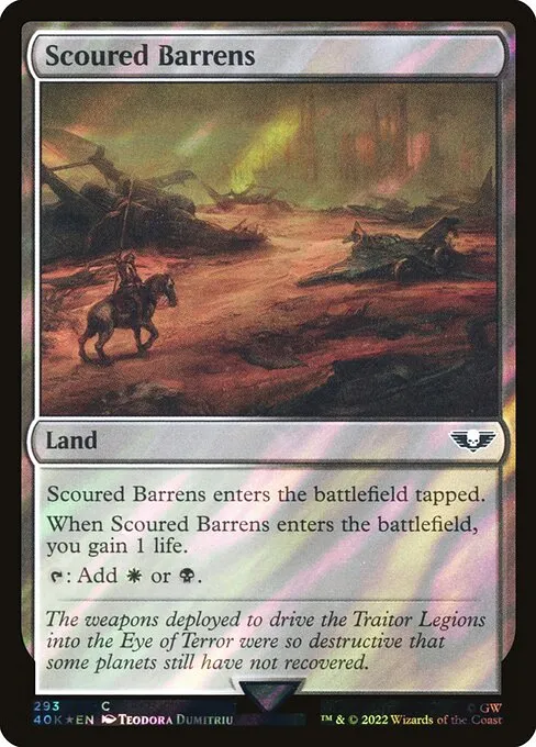 Scoured Barrens · Warhammer 40,000 Commander 293★/617