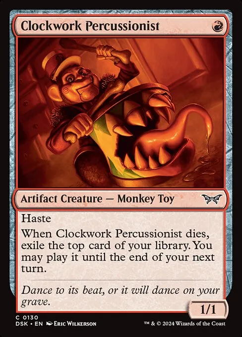 Clockwork Percussionist · Duskmourn: House of Horror 130/419