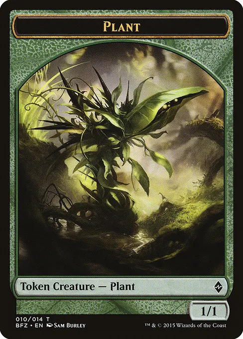 Plant · Battle for Zendikar Tokens 10/14