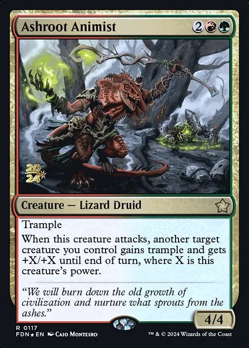 Ashroot Animist · Foundations Promos 117s/106
