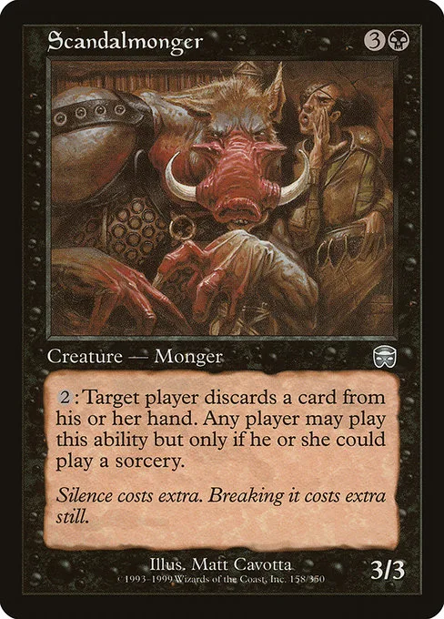 Scandalmonger · Mercadian Masques 158/350