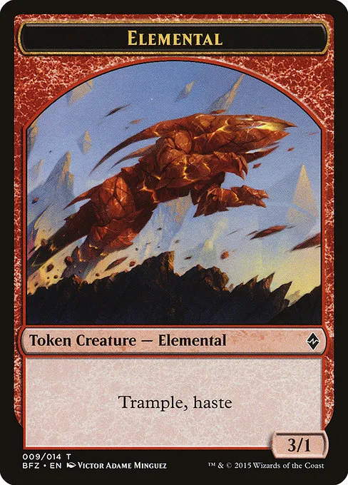 Elemental · Battle for Zendikar Tokens 9/14
