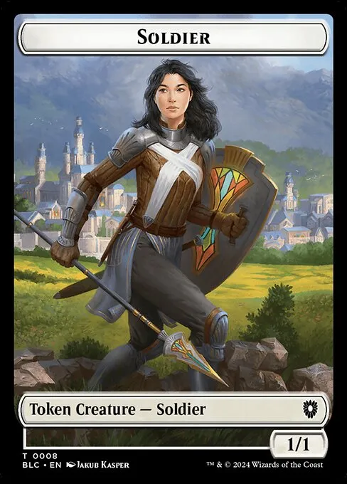 Soldier · Bloomburrow Commander Tokens 8/41