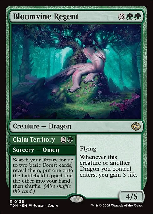 Bloomvine Regent // Claim Territory · Tarkir: Dragonstorm 136/427