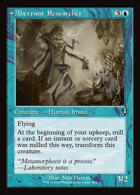 Aberrant Researcher // Perfected Form · Innistrad Remastered 454/495