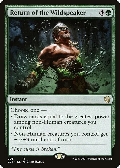 Return of the Wildspeaker · Commander 2021 205/409