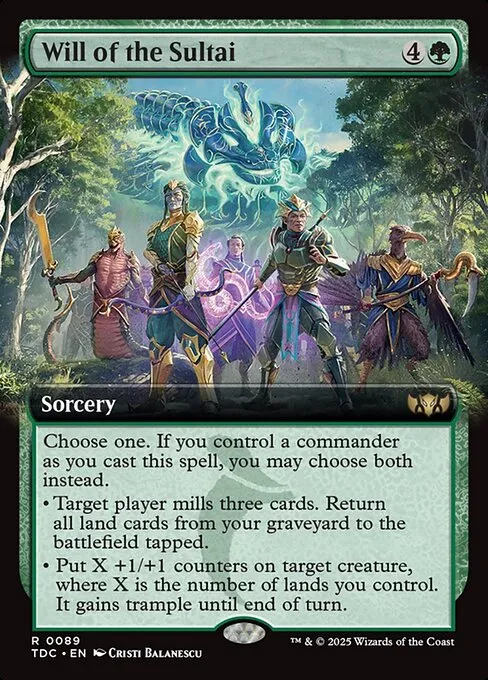 Will of the Sultai · Tarkir: Dragonstorm Commander 89/413
