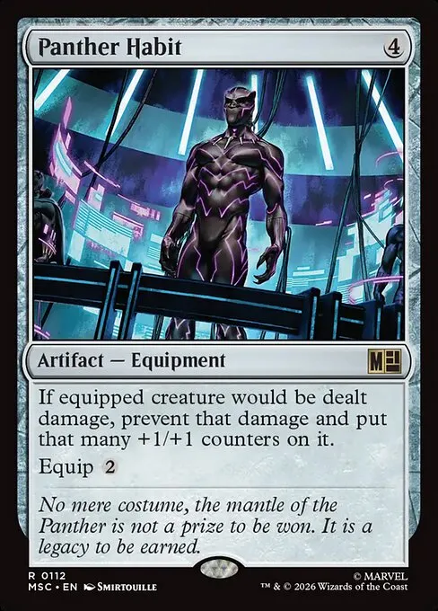 Panther Habit · Marvel Super Heroes Commander 112/9