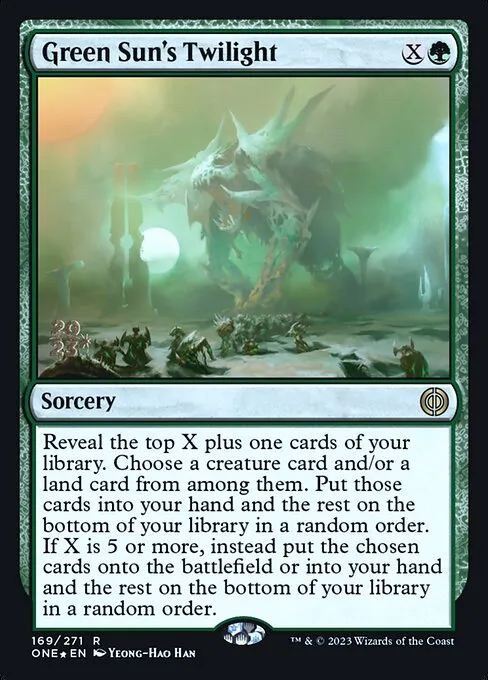 Green Sun's Twilight · Phyrexia: All Will Be One Promos 169s/160