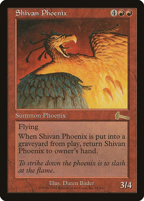 Shivan Phoenix · Urza's Legacy 91/143