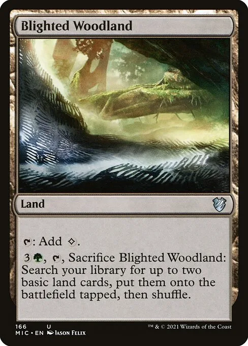 Blighted Woodland · Midnight Hunt Commander 166/187