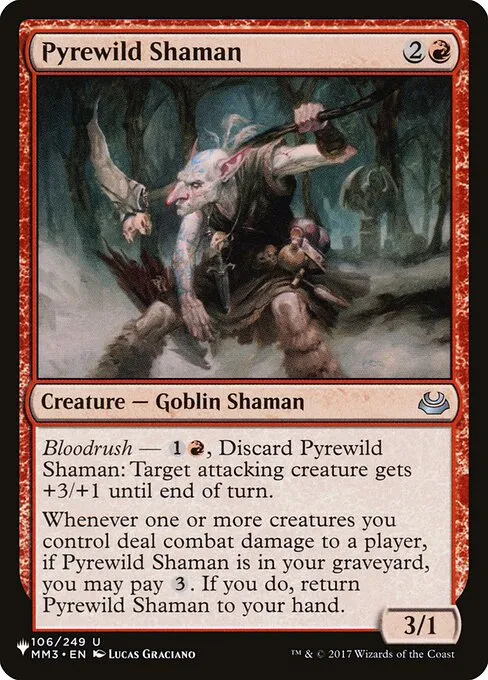 Pyrewild Shaman · The List MM3-106/5050