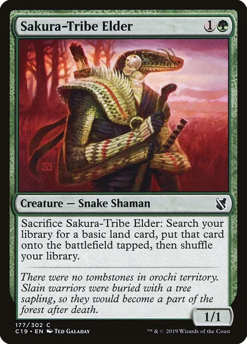 Sakura-Tribe Elder · Commander 2019 177/302