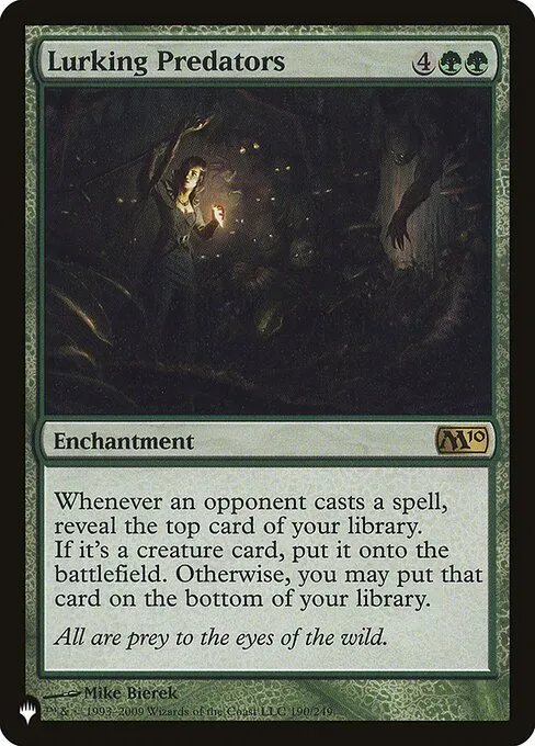 Lurking Predators · The List M10-190/5050