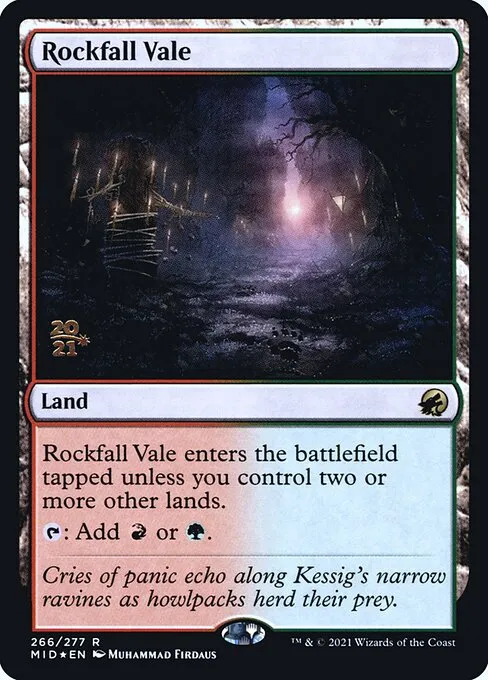 Rockfall Vale · Innistrad: Midnight Hunt Promos 266s/155