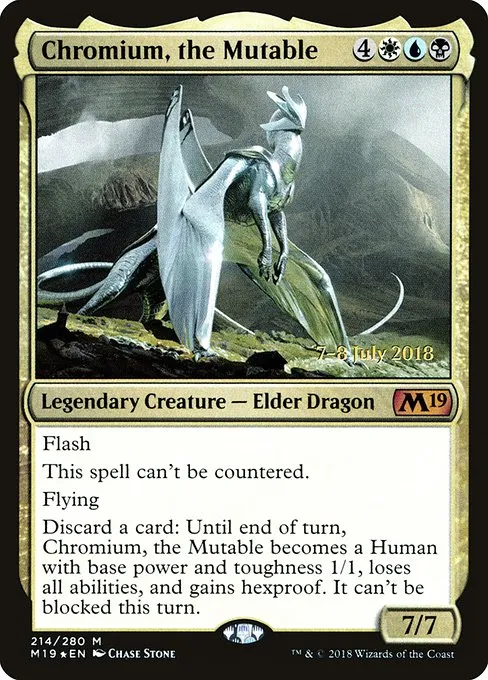 Chromium, the Mutable · Core Set 2019 Promos 214s/95