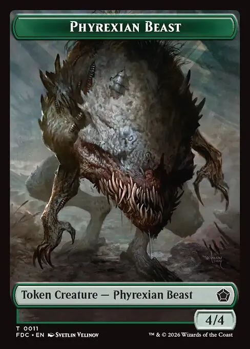 Phyrexian Beast · Foundations Commander Tokens 11/17