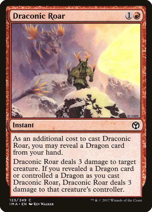 Draconic Roar · Iconic Masters 123/249