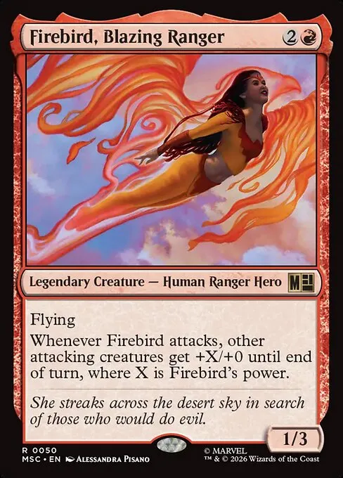 Firebird, Blazing Ranger · Marvel Super Heroes Commander 50/9