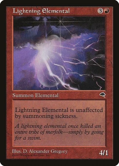 Lightning Elemental · Tempest 186/350