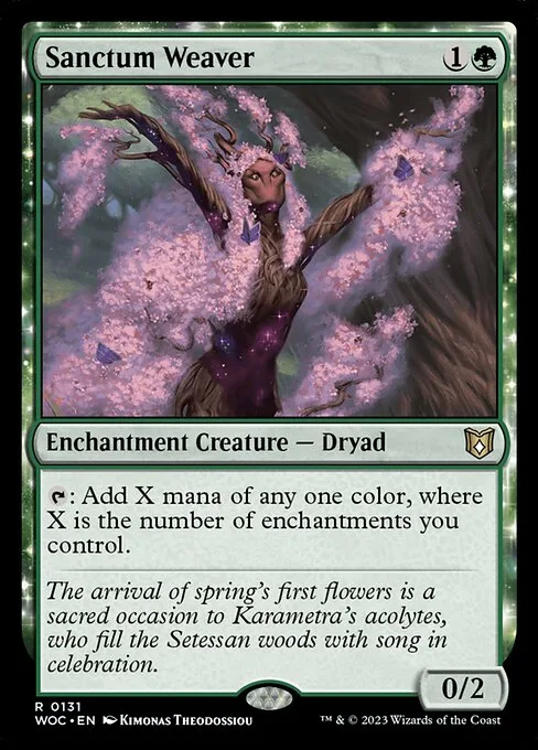 Sanctum Weaver · Wilds of Eldraine Commander 131/173