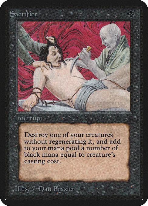 Sacrifice · Limited Edition Alpha 124/295