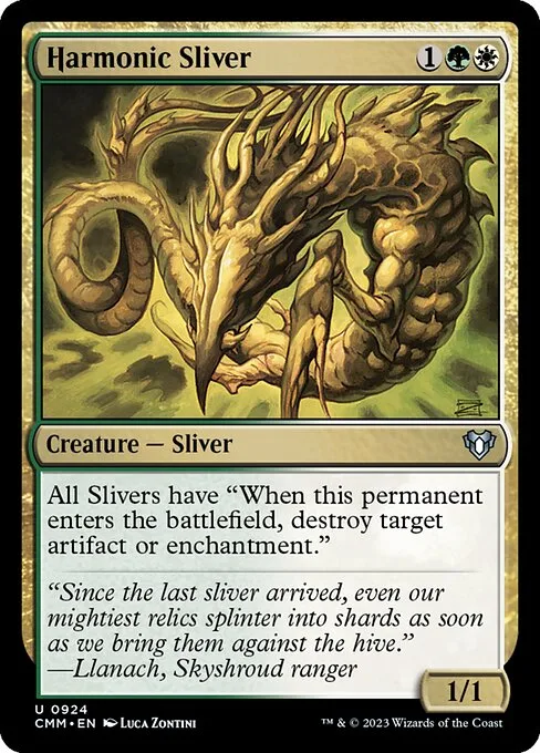 Harmonic Sliver · Commander Masters 924/1067
