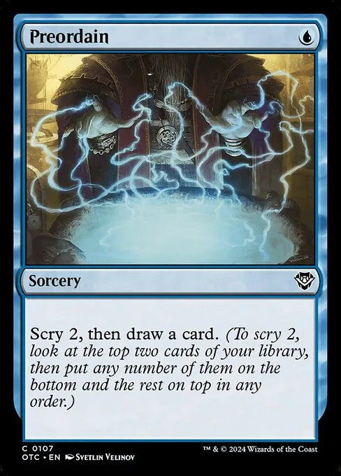 Preordain · Outlaws of Thunder Junction Commander 107/342