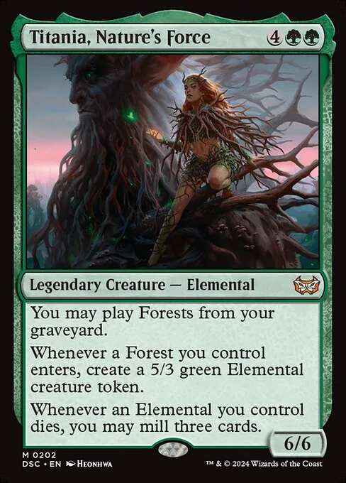 Titania, Nature's Force · Duskmourn: House of Horror Commander 202/373