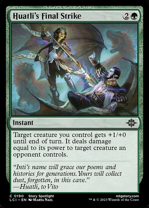 Huatli's Final Strike · The Lost Caverns of Ixalan 190/416