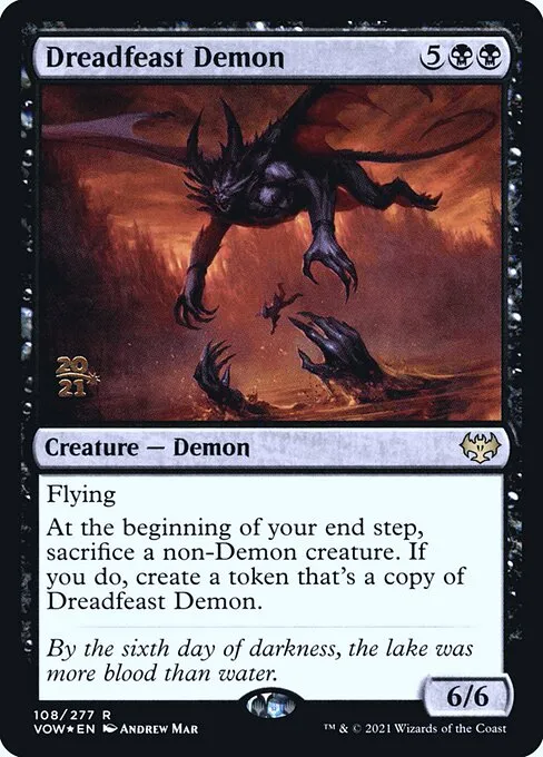 Dreadfeast Demon · Innistrad: Crimson Vow Promos 108s/121
