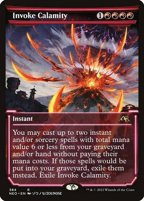 Invoke Calamity · Kamigawa: Neon Dynasty 384/531